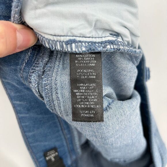 BETABRAND Light Wash Stretch Denim Pull On Skinny Jeans Size Small Petite - Picture 7 of 7